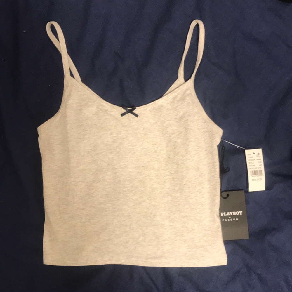 NWT Pacsun Playboy bow tank/cami